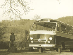 Reisecar Saurer 2H in Fribourg